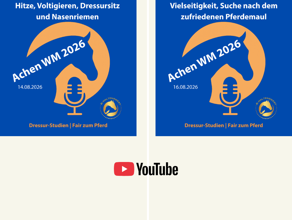 Zwei Podcasts aus Aachen WM 2026: Vielseitigkeit und rund ums Pferdemaul