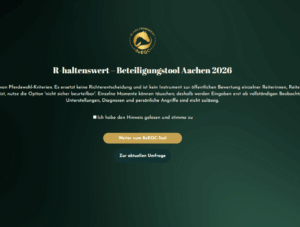 Screen der Startseite von Be ECQ