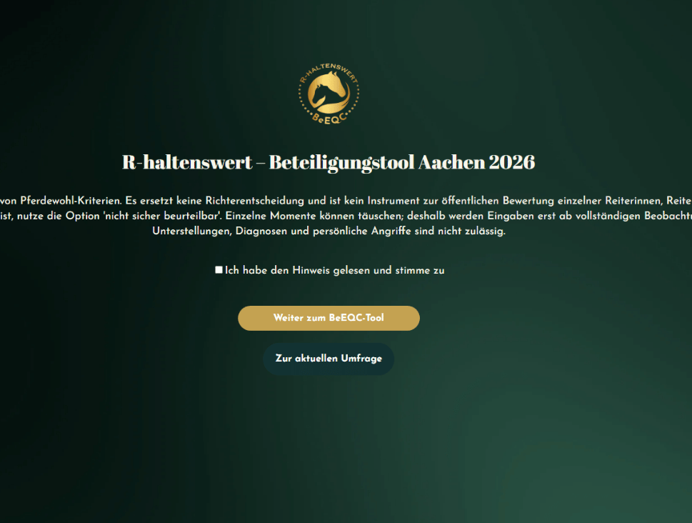 Wie wird der Pferdesport während der Weltmeisterschaften in Aachen 2026 wahrgenommen?