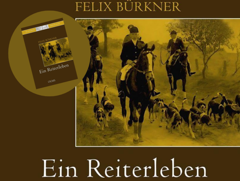 Titelbild mit altem Foto einer Reitgesellschaft