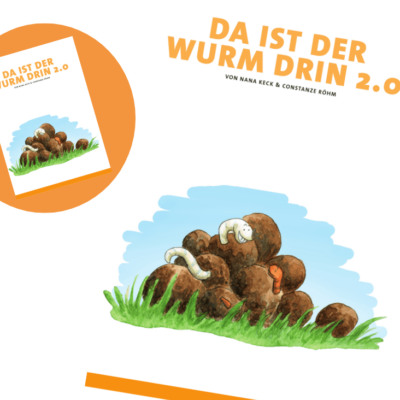 Titelbild mit Zeichnung eines Pferdehaufens, aus dem ein Wurm herausschaut