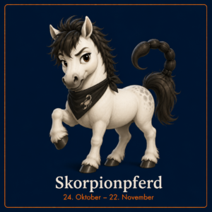 Entschlossenes Skorpionpony