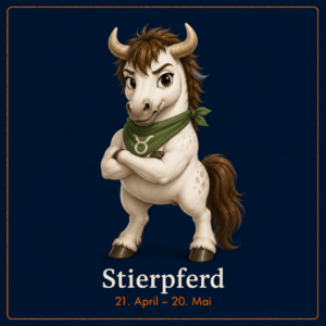 Ponyzeichnung eines Stierpferdes