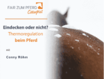 Veranstaltungsplakat mit Titel und Pferd von hinten mit Schnee auf dem Rücken. Foto: slawik.com