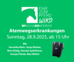 Wissenskonferenz "Atemwegserkrankungen beim Pferd",